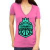 Tultex 214 - Ladies' Slim Fit Fine Jersey V-Neck Thumbnail