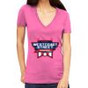Tultex 214 - Ladies' Slim Fit Fine Jersey V-Neck Thumbnail