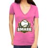 Tultex 214 - Ladies' Slim Fit Fine Jersey V-Neck Thumbnail