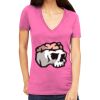 Tultex 214 - Ladies' Slim Fit Fine Jersey V-Neck Thumbnail