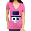 Tultex 214 - Ladies' Slim Fit Fine Jersey V-Neck Thumbnail