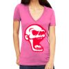 Tultex 214 - Ladies' Slim Fit Fine Jersey V-Neck Thumbnail