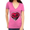 Tultex 214 - Ladies' Slim Fit Fine Jersey V-Neck Thumbnail