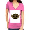 Tultex 214 - Ladies' Slim Fit Fine Jersey V-Neck Thumbnail