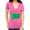 Tultex 214 - Ladies' Slim Fit Fine Jersey V-Neck Thumbnail
