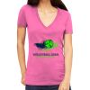Tultex 214 - Ladies' Slim Fit Fine Jersey V-Neck Thumbnail