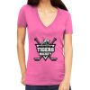 Tultex 214 - Ladies' Slim Fit Fine Jersey V-Neck Thumbnail