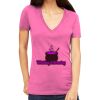 Tultex 214 - Ladies' Slim Fit Fine Jersey V-Neck Thumbnail