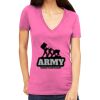Tultex 214 - Ladies' Slim Fit Fine Jersey V-Neck Thumbnail