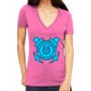 Tultex 214 - Ladies' Slim Fit Fine Jersey V-Neck Thumbnail