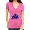 Tultex 214 - Ladies' Slim Fit Fine Jersey V-Neck Thumbnail