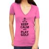 Tultex 214 - Ladies' Slim Fit Fine Jersey V-Neck Thumbnail