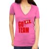 Tultex 214 - Ladies' Slim Fit Fine Jersey V-Neck Thumbnail
