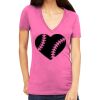 Tultex 214 - Ladies' Slim Fit Fine Jersey V-Neck Thumbnail