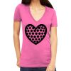 Tultex 214 - Ladies' Slim Fit Fine Jersey V-Neck Thumbnail