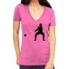 Tultex 214 - Ladies' Slim Fit Fine Jersey V-Neck Thumbnail