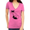 Tultex 214 - Ladies' Slim Fit Fine Jersey V-Neck Thumbnail