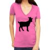 Tultex 214 - Ladies' Slim Fit Fine Jersey V-Neck Thumbnail