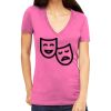 Tultex 214 - Ladies' Slim Fit Fine Jersey V-Neck Thumbnail