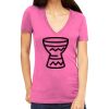 Tultex 214 - Ladies' Slim Fit Fine Jersey V-Neck Thumbnail