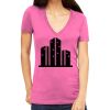 Tultex 214 - Ladies' Slim Fit Fine Jersey V-Neck Thumbnail