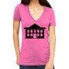Tultex 214 - Ladies' Slim Fit Fine Jersey V-Neck Thumbnail