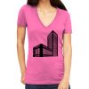 Tultex 214 - Ladies' Slim Fit Fine Jersey V-Neck Thumbnail