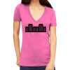 Tultex 214 - Ladies' Slim Fit Fine Jersey V-Neck Thumbnail