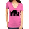 Tultex 214 - Ladies' Slim Fit Fine Jersey V-Neck Thumbnail