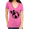 Tultex 214 - Ladies' Slim Fit Fine Jersey V-Neck Thumbnail