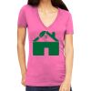 Tultex 214 - Ladies' Slim Fit Fine Jersey V-Neck Thumbnail