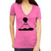 Tultex 214 - Ladies' Slim Fit Fine Jersey V-Neck Thumbnail