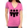 Tultex 214 - Ladies' Slim Fit Fine Jersey V-Neck Thumbnail