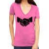 Tultex 214 - Ladies' Slim Fit Fine Jersey V-Neck Thumbnail