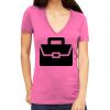 Tultex 214 - Ladies' Slim Fit Fine Jersey V-Neck Thumbnail