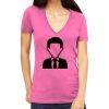 Tultex 214 - Ladies' Slim Fit Fine Jersey V-Neck Thumbnail