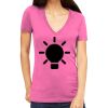 Tultex 214 - Ladies' Slim Fit Fine Jersey V-Neck Thumbnail