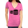 Tultex 214 - Ladies' Slim Fit Fine Jersey V-Neck Thumbnail