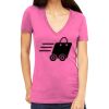 Tultex 214 - Ladies' Slim Fit Fine Jersey V-Neck Thumbnail