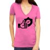 Tultex 214 - Ladies' Slim Fit Fine Jersey V-Neck Thumbnail