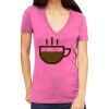 Tultex 214 - Ladies' Slim Fit Fine Jersey V-Neck Thumbnail