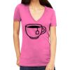 Tultex 214 - Ladies' Slim Fit Fine Jersey V-Neck Thumbnail