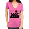 Tultex 214 - Ladies' Slim Fit Fine Jersey V-Neck Thumbnail