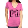 Tultex 214 - Ladies' Slim Fit Fine Jersey V-Neck Thumbnail