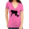 Tultex 214 - Ladies' Slim Fit Fine Jersey V-Neck Thumbnail