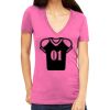 Tultex 214 - Ladies' Slim Fit Fine Jersey V-Neck Thumbnail