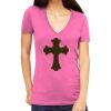 Tultex 214 - Ladies' Slim Fit Fine Jersey V-Neck Thumbnail