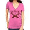 Tultex 214 - Ladies' Slim Fit Fine Jersey V-Neck Thumbnail