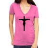 Tultex 214 - Ladies' Slim Fit Fine Jersey V-Neck Thumbnail