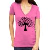 Tultex 214 - Ladies' Slim Fit Fine Jersey V-Neck Thumbnail